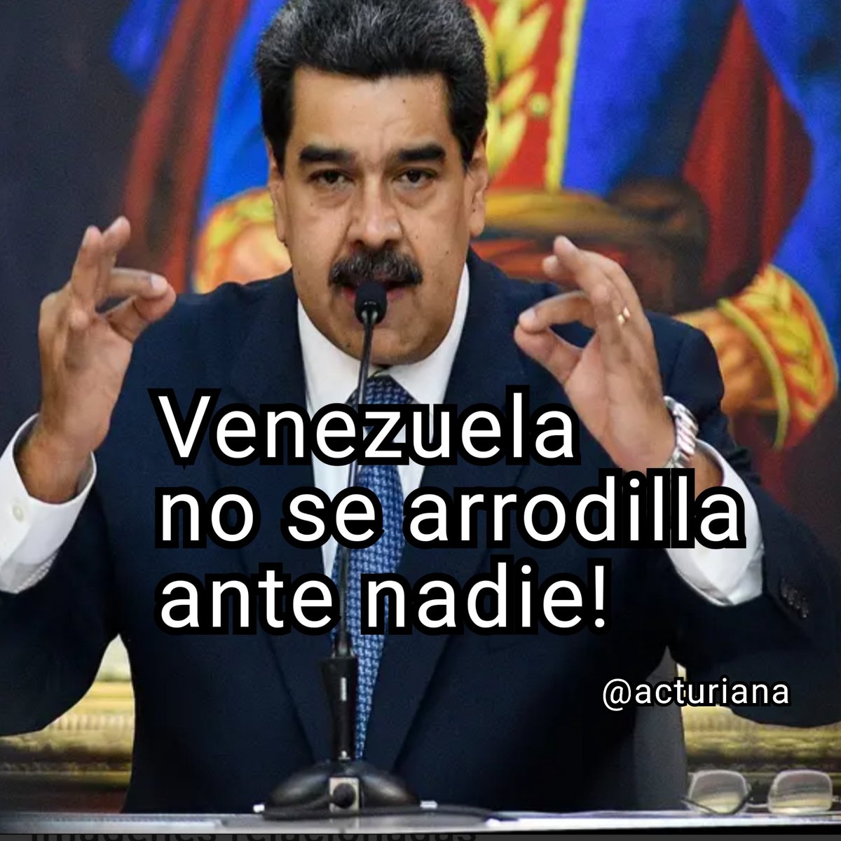 #NiBloqueosNiChantajes Venezuela NO ACEPTA Chantajes! Bien claro, como siempre, lo dijo nuestro presidente @NicolasMaduro! 'No somos Colonia de NADIE! ES QUE ...👇 @dcabellor @ConElMazoDando