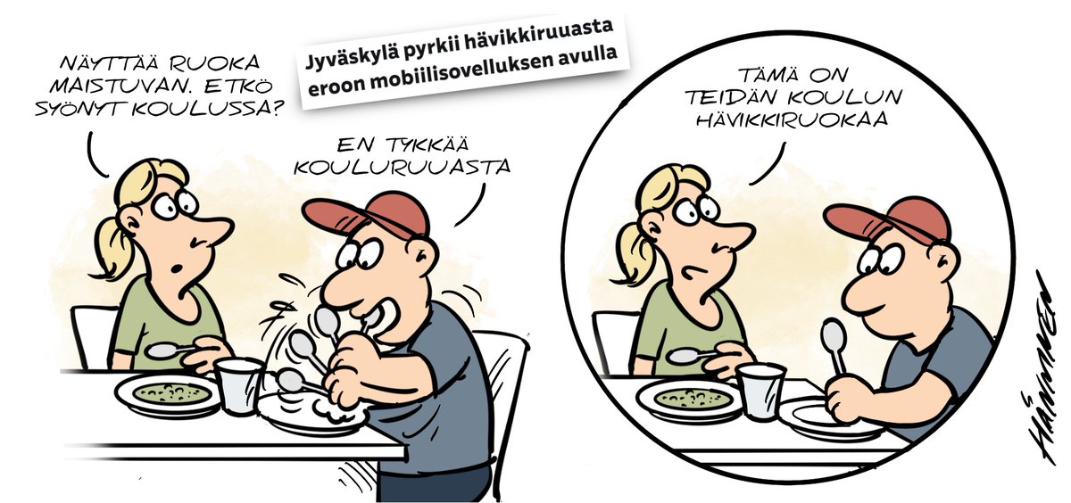 Suur-Jyväskylän Lehti 17.4.2024 #Jyväskylä #pilapiirros #sarjakuva