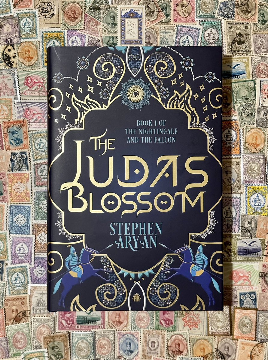 Another philately theme! Here we have The Judas Blossom by @SteveAryan featuring pieces from my (most prized!) old Persia collection. Can’t wait for the release of book 2!