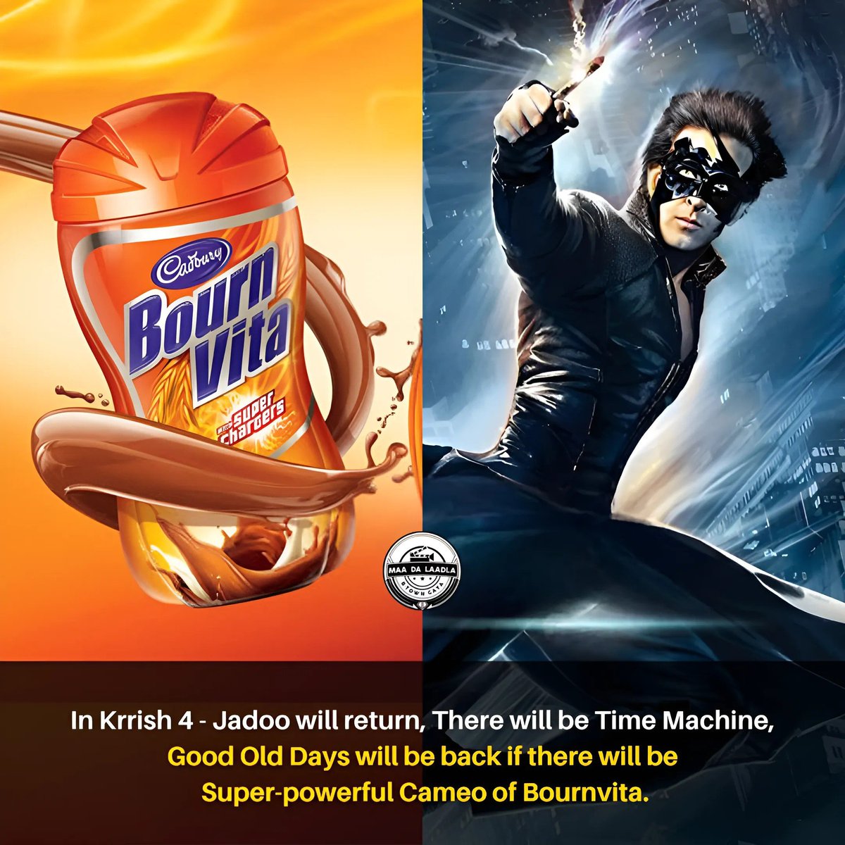 #Bournvita is the secret behind #Krrish's Energy! ⚡🔥💥 #Krrish4 @BournvitaIndia @iHrithik #HrithikRoshan #Bournvita