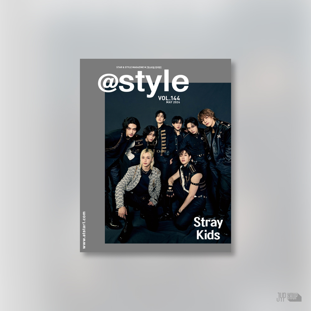 [MAGAZINE 2024년 5월호] Stray Kids가 커버를 장식한 앳스타일 5월호를 지금 바로 JYP SHOP에서 만나보세요! Check out the Magazine with cover featured by Stray Kids at JYP SHOP! 📍JYP SHOP 🔗bit.ly/4auQBsl #StrayKids #스트레이키즈 #JYPSHOP #집샵