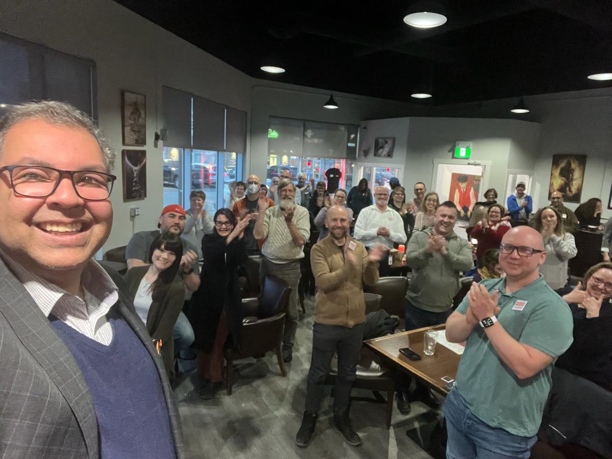 What a great night in Airdrie last night. Thanks to all those who came out! 

We’re in the home stretch before Monday’s membership sales deadline. If you’re interested in voting for the next leader of the Alberta NDP, makes sure you purchase your membership ASAP! 

Visit