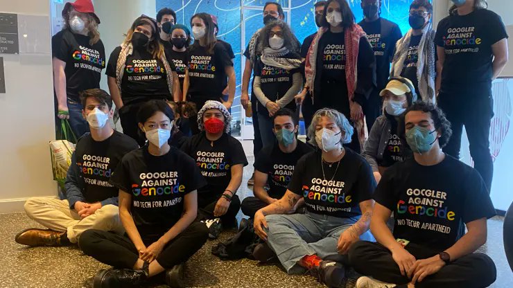 Nine Google, $GOOGL, workers have been arrested after staging a sit-in protest at the company’s offices in New York and Sunnyvale, California, including a livestreamed sit-in at Google Cloud CEO Thomas Kurian’s office, per CNBC. $GOOG has also fired the 28 employees.