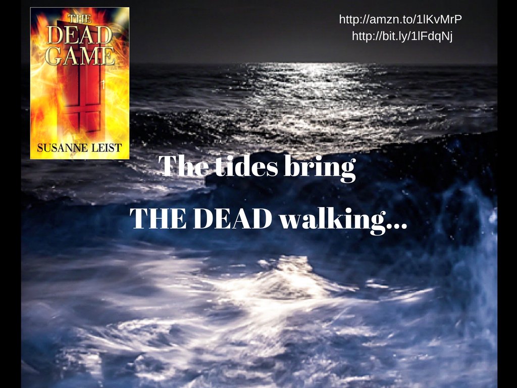 Silence reigns supreme.
The sun hides its face.
Palm trees shake their leaves.
Winds quicken their pace.
The hotel stands deserted.
Flapping sounds fill the air.
Dark shadows join the fray
beneath his icy stare.

THE DEAD GAME

amzn.to/1lKvMrP

#pnr #thrillerbooklovers