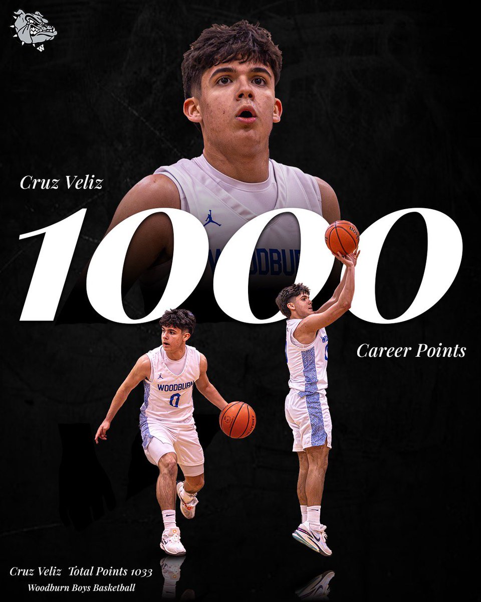 Congratulations to our very own Woodburn Bulldog class of 2025 @cruz_veliz5 on reaching 1033 career points this past season. Way to go Cruz! Go Bulldogs!😤 @PrepHoopsOR @PrepHoops @OSAASports @J_McDonald81 @ReportBrooks