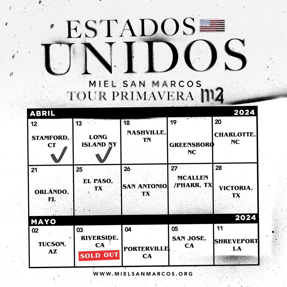 🗓️ USA 🇺🇸 Este fin de semana visitaremos : Nashville TN, Greensboro NC, Charlotte NC y Orlando FL en el Tour de Primavera. Separa tu lugar en mielsanmarcos.org/eventos