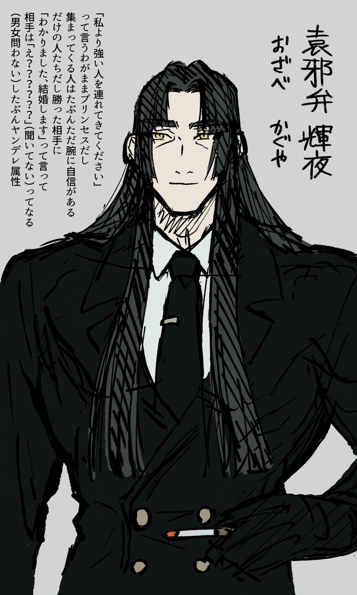 武のかぐや姫のおっさんのキャラ
#OC #originalcharacter