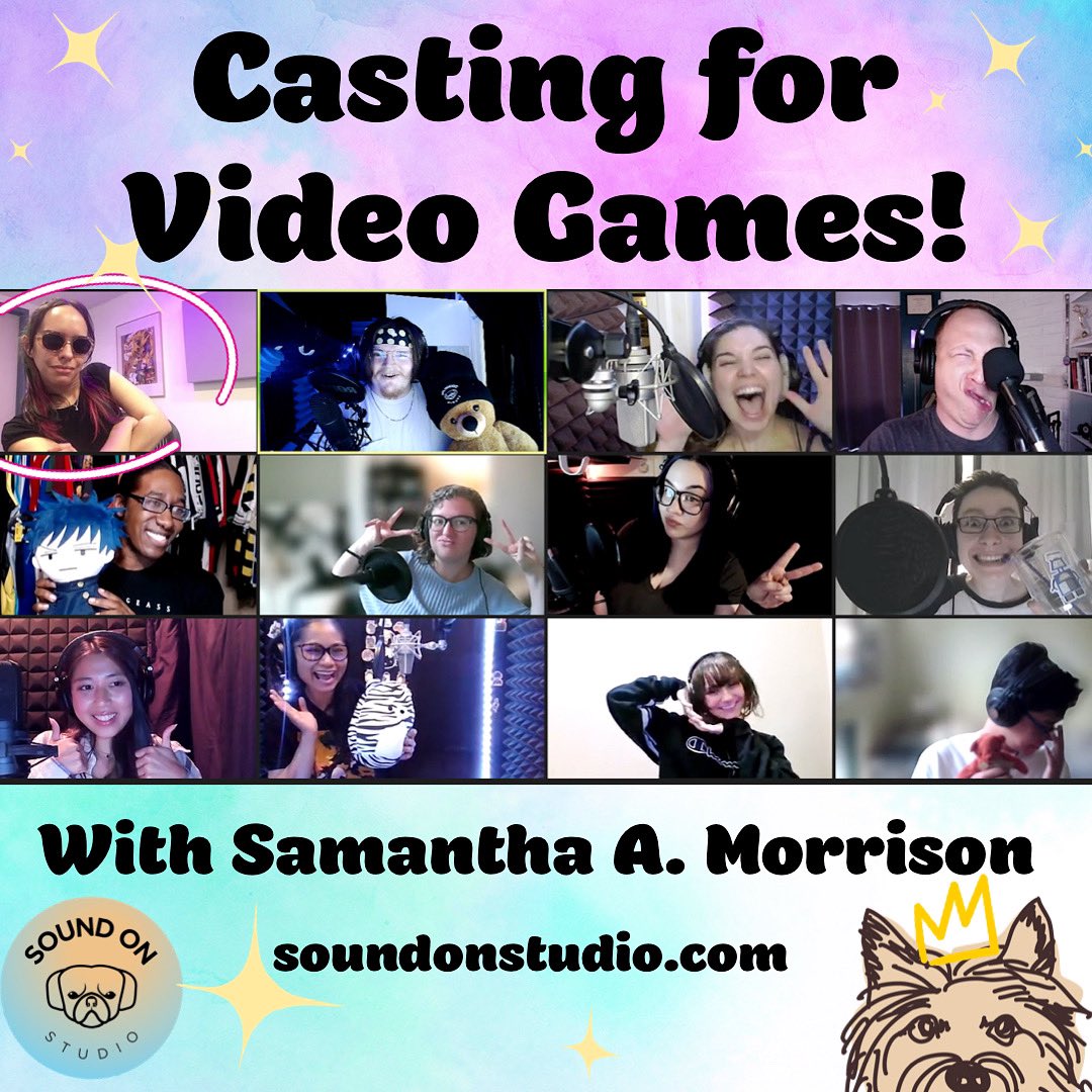 Thanks to all the BRILLIANT actors who joined us this evening for Casting for Video Games with the incredible and insightful @MoreSamanthaMor!! You all were awesome and we can’t wait to see what’s next for you! 🐶🎉 #keepgoing #takeclass