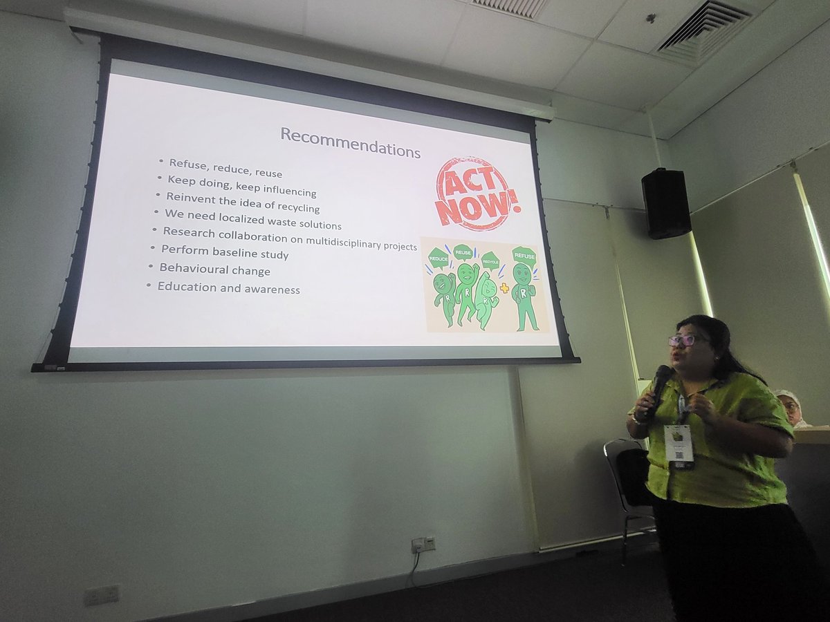 ManeeshJuneja's tweet photo. Really enjoyable session at #PHAM2024 by Dr Jane Gew with practical examples of initiatives at Sunway University towards reaching #zerowaste https://t.co/1jnLpXbYXX