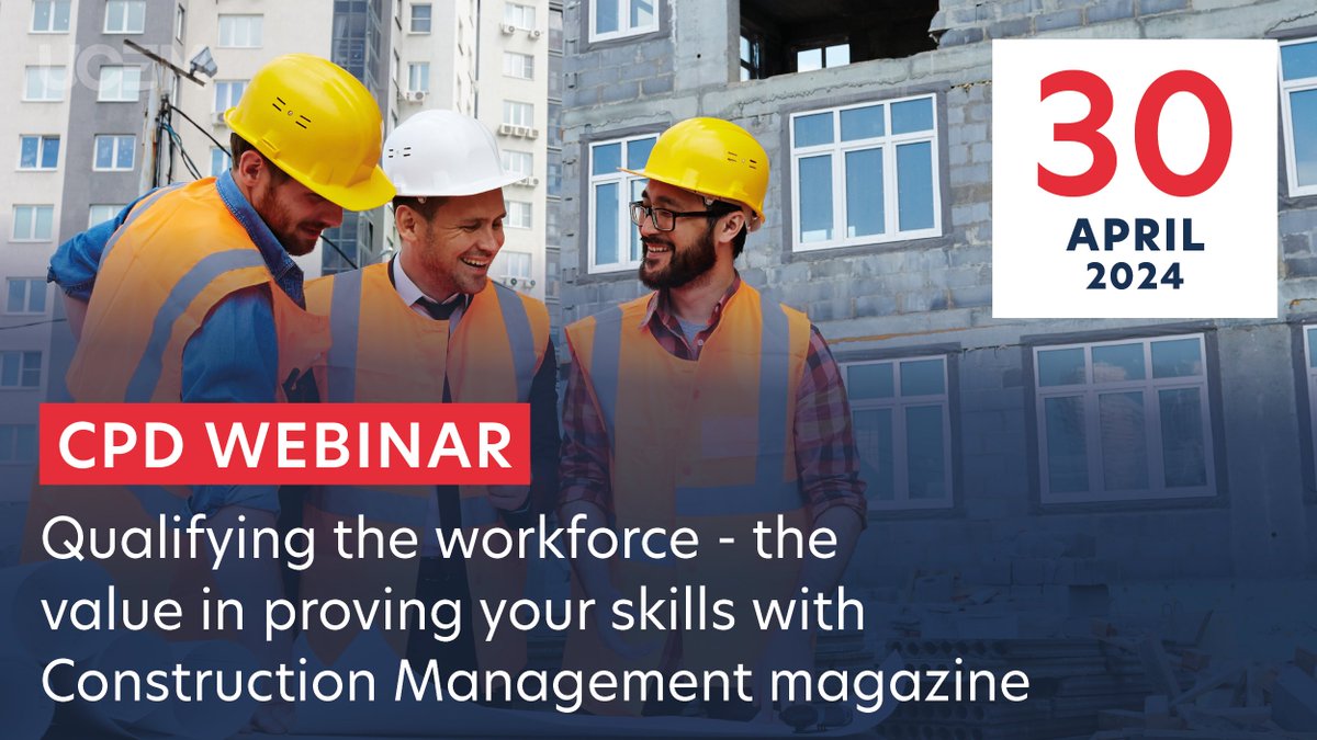 💻 Join our webinar with @ConstructMgmt to hear Lecturer Marc Fleming and other industry experts discuss the value of gaining a qualification that proves your skills: us02web.zoom.us/webinar/regist…