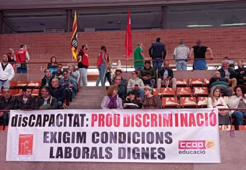 Les treballadores i treballadors de <a href="/CCOOdiscat/">CCOOdiscat</a> exigim condicions laborals DIGNES i ho fem de la mà de tot <a href="/ccoocatalunya/">CCOO de Catalunya</a> a la #CCOOAssembleaOberta ✊