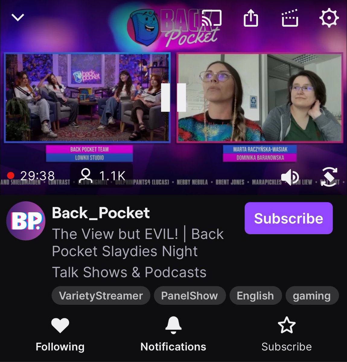jaya__hannah's tweet photo. Cue the corny emotions but screw it, I’ll talk about it anyway. Thank you @BackPocketVids for making a platform championing women in the gaming industry. Growing up this was NOT the norm it was always the “boys” thing. It’s so nice to see that this is changing! https://t.co/uxKtYtB8P5