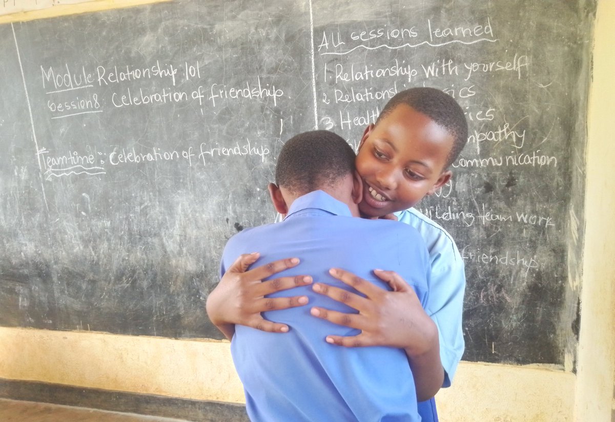 GLOWRwanda's tweet photo. 8 weeks of learning Relationships 101 module, we are celebrating a strong bond of Friendship we created, and all of the skills GLOW Club members acquired including Teamwork, Empathy, communication and skills to healthy relationship with others. 
#glowclub #empowerher #hearfromher https://t.co/2FKDFvSVmF