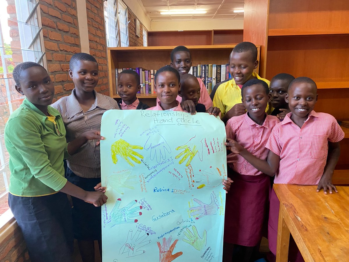 GLOWRwanda's tweet photo. 8 weeks of learning Relationships 101 module, we are celebrating a strong bond of Friendship we created, and all of the skills GLOW Club members acquired including Teamwork, Empathy, communication and skills to healthy relationship with others. 
#glowclub #empowerher #hearfromher https://t.co/2FKDFvSVmF