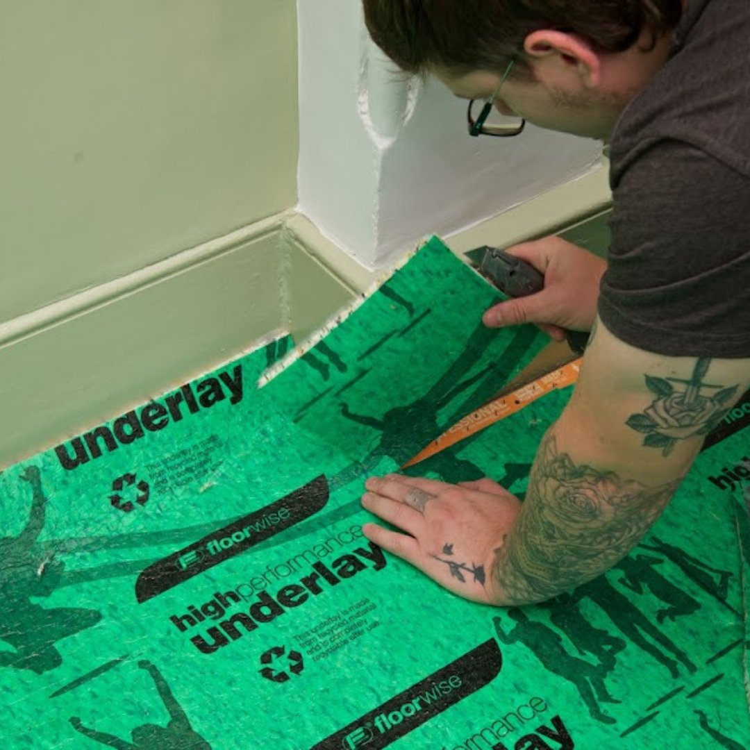Getting #NewFlooring? Here's our top tip! 👇  Don't try to save money on the underlay - you'll thank us later. A good underlay can make your flooring last longer and can even help reduce your energy bills. Find out more: bit.ly/47wZUWU