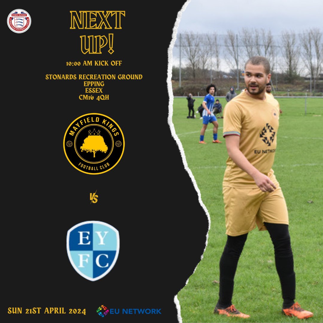 After almost 2 months away, The KINGS ARE BACK!! 

We face Epping Royals in the final game of our season. 

@essexcorinthian ⚽️ 

👑🌳 

#MayfieldKingsFC #SundayLeague #NonLeague #Football #UpTheKings #NextUp