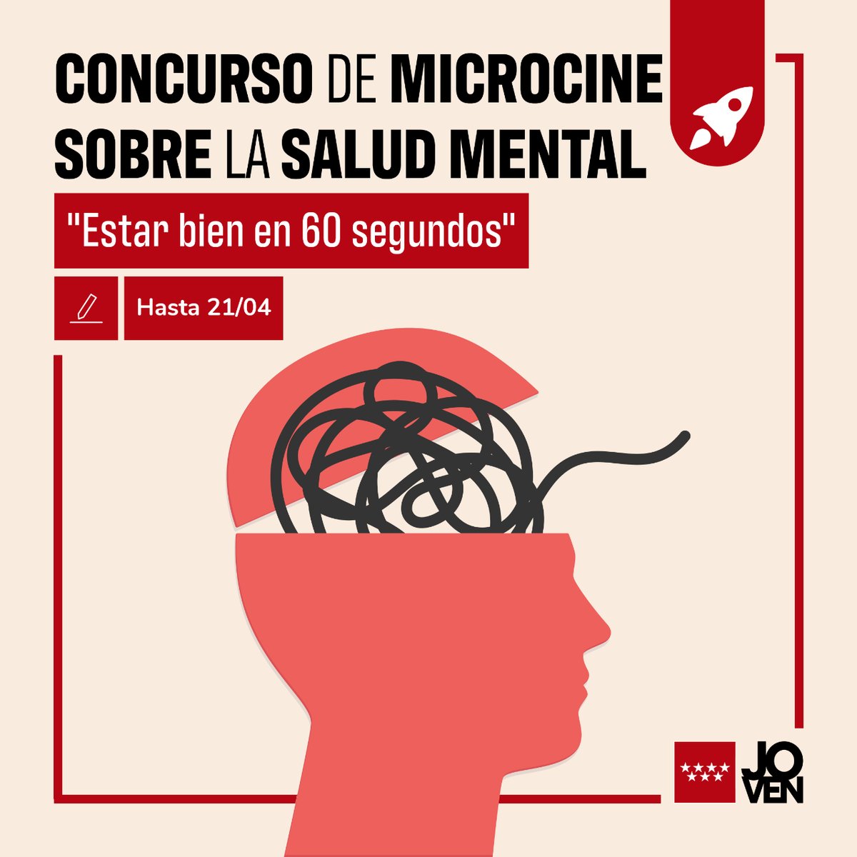 🏅 <a href="/culturainquieta/">Cultura Inquieta</a> convoca el concurso de microcine sobre la salud mental "Estar bien en 60 segundos"

📌 Buscan dar voz a historias de superación y visibilizar procesos internos de lucha que puedan ser referentes para otros

🔗 bit.ly/3TQM6kF

#Juventud