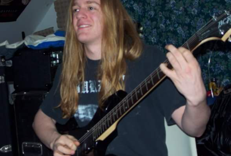 Earliest Nachtmystium recording photo.  This was during the first attempt at recording 'Reign of the Malicious', recently released as 'Ancient Howls of Dawning Fury'.  Blake Judd, February, 2001, Chicago IL.   
#nachtmystium #olddays #blackmetal #usbm