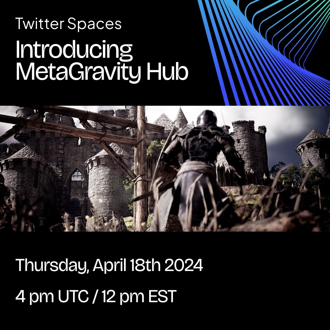 🎙️ MetaGravity Hub AMA 🎙️ Join us today at 4 PM UTC for a special X Space event! We'll be diving into the latest updates in the @EdgeofChaosGame Discord server and the creation of MetaGravity Hub. Don't forget to set a reminder 🔽 x.com/i/spaces/1odkr…