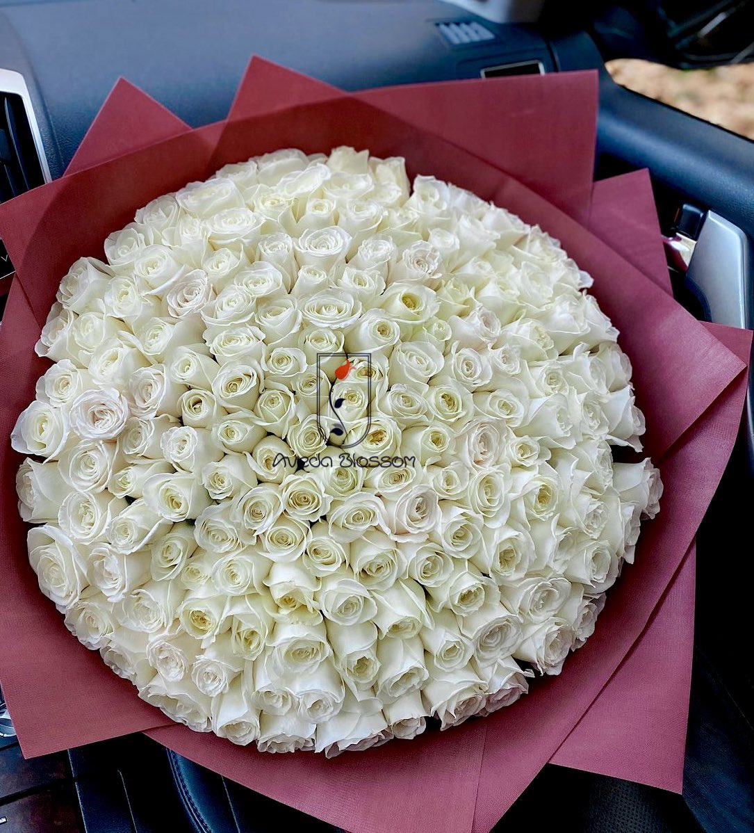 avedablossom's tweet photo. When in doubt…Go for white roses #200roses https://t.co/xx7e9kZ5Ho