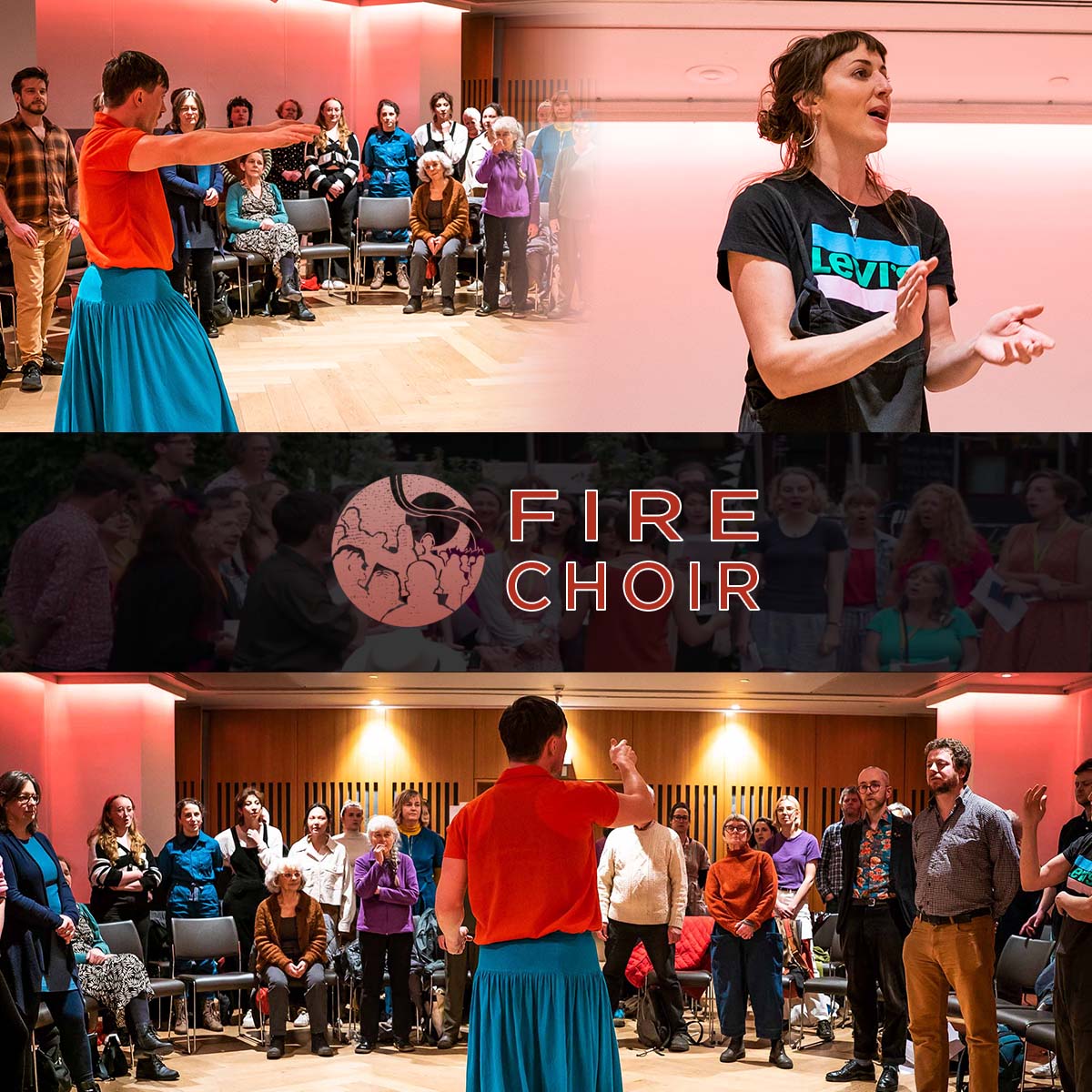 Fire Choir returns for the summer term next week! Come and join us at @KingsPlace for joyful communal singing on Monday evenings. If you're new to the choir sign up for a free trial now. No experience necessary!
