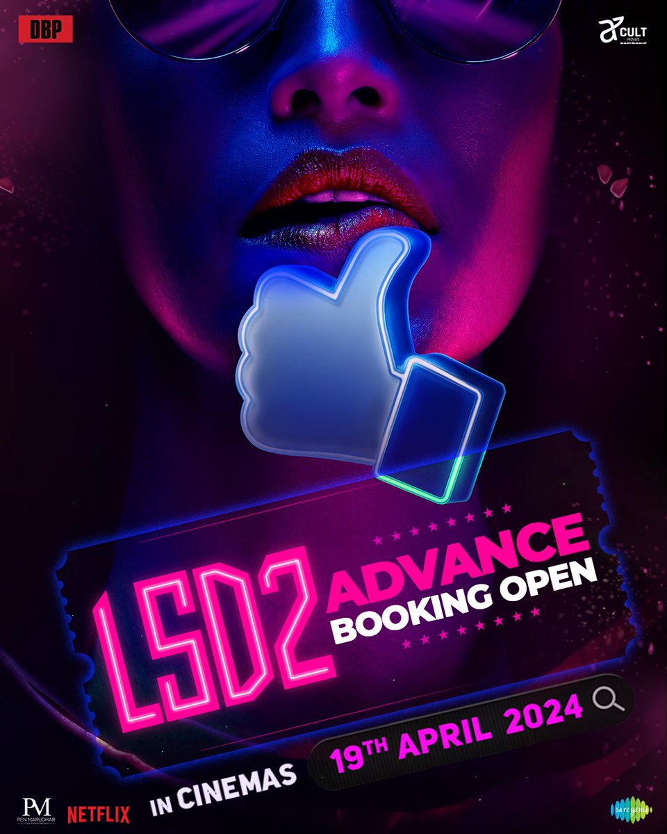 EktaaRKapoor's tweet photo. Don't let FOMO get you! Be the first one to experience #LSD2. Advance Booking Open Now!
#LSD2 in cinemas on 19th April!

Book your tickets now: https://t.co/RaKqpeaPtq

@DibakarBanerjee #FaaraSheikh @Roymouni @swastika24 @TusshKapoor @sophie_choudry @The_AnuMalik @uorfi_ #ParitoshTiwari #BonitaRajpurohit #AbhinavSingh @thespianace #AnushaSharma @jayashree_vr #Subhrasouravdas #VivekKoka #RahulRajChenichery @balajimotionpic @_CultMovies #DibakarBanerjeeProductions @saregamaglobal @TanvG #JanviGill #ShreyJhawar