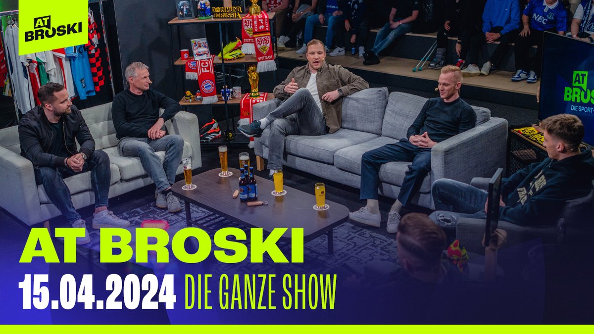 KOMPLETTE Show vom 15. April 2024 ⚽🔥 | At Broski - Die Sport Show 👉 youtu.be/E8LDE8Mt7G0