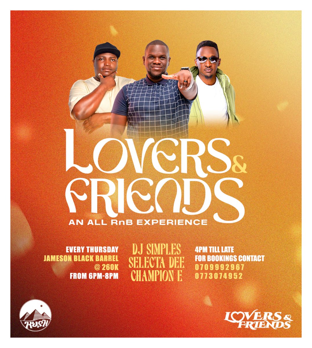 Come thru @kushloungekla laters for some soothing R&B vibes 🔥
#LoversAndFriends