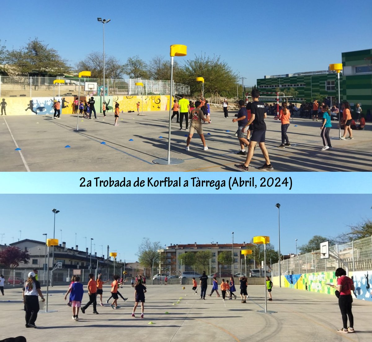 korfbalcat's tweet photo. Imatges de la 2a Trobada de #Korfbal a #Tàrrega organitzada pel Pla Educatiu d'Entorn i el Consell Esportiu de l'Urgell i la FCK, amb 60 alumnes de les escoles Àngel Guimerà, Maria Mercè Marçal, Pia, Jacint Verdaguer i Vedruna. #EsportMixt

📰 https://t.co/OECBZGLSTl | @ajtarrega https://t.co/pV94ThSuHV