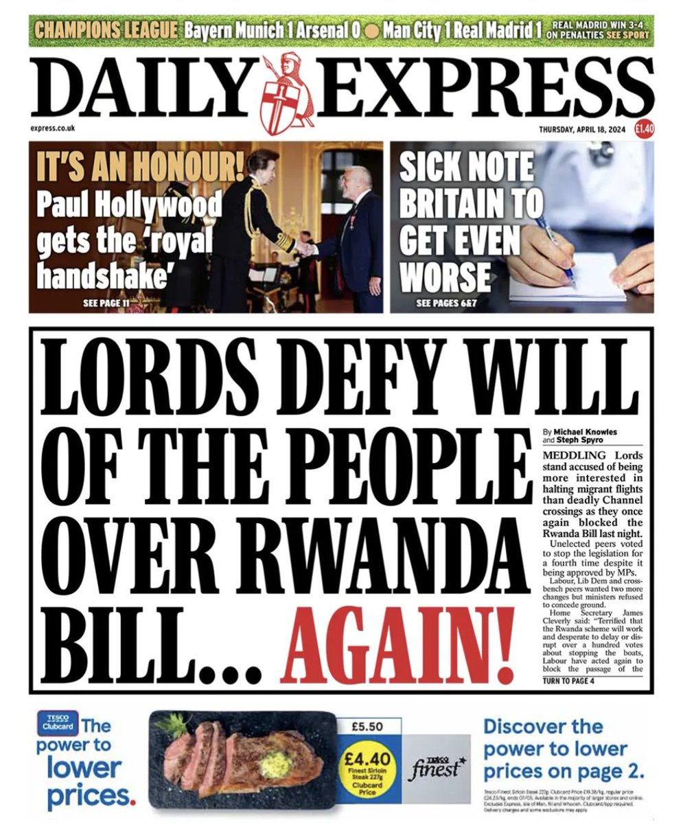 Appallingly inaccurate reporting by the Express again. How is this shitty little rag still in existence?
