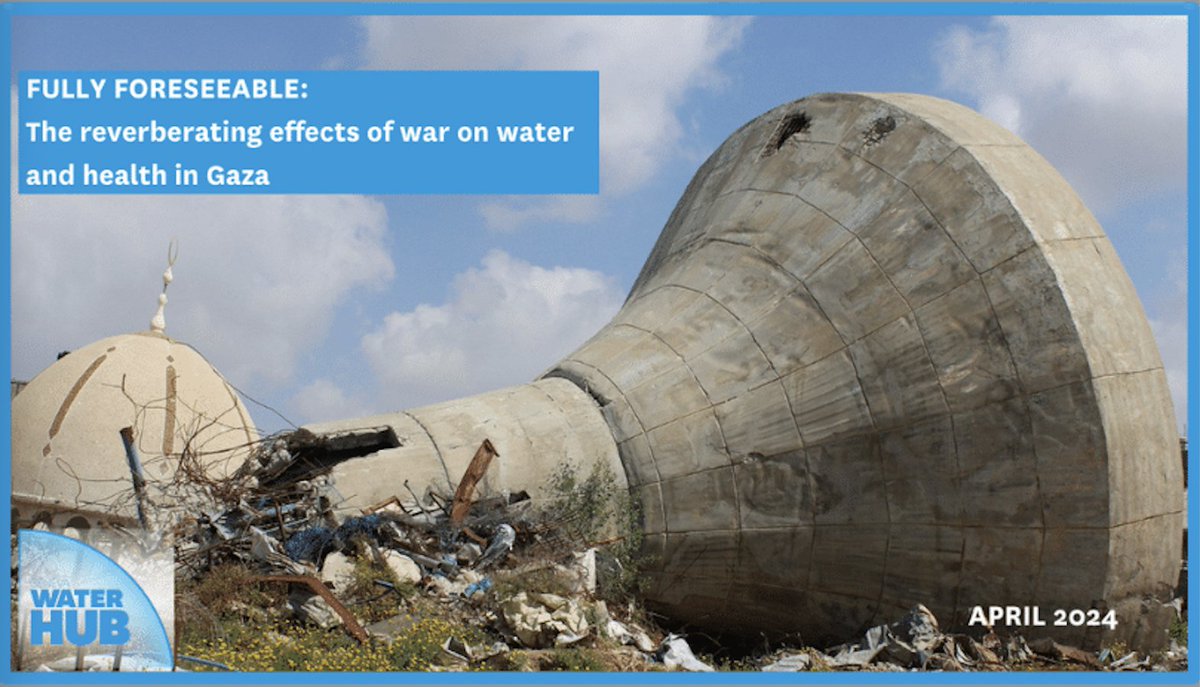 🌍 Report released: 'Fully Foreseeable: Impact of War on Water & Health in Gaza'. The study exposes health crises due to damaged infrastructure.Access & share to advocate for human needs protection. 📌 Read more: rb.gy/sf6atn #HumanRights #WaterCrisis #GenevaWaterHub
