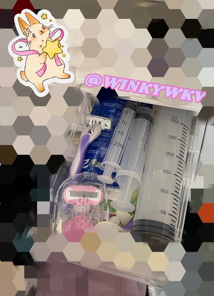 WinkyWKV's tweet photo. 看着很干净又是从我身体里出来的
感觉像是小宝宝一样🥺
（双腔换成三腔了😈还买了超大号的💉 https://t.co/i0gIcuTJmx