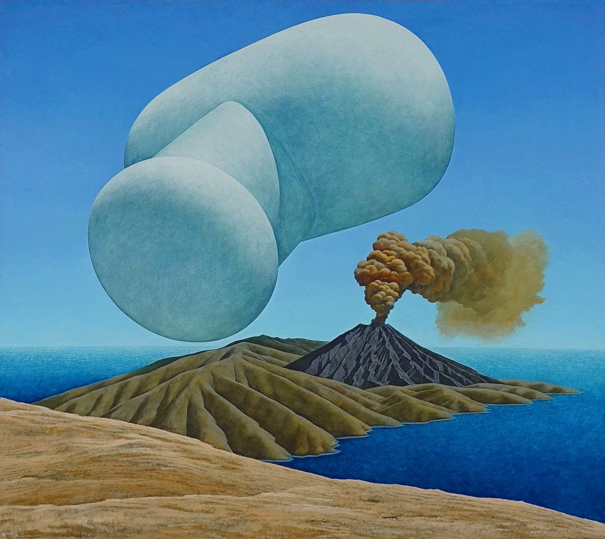 FedeItaliano76's tweet photo. The haunting landscapes of New Zealand surrealist painter Brent Wong (born 1945) https://t.co/yibkxCdMyy