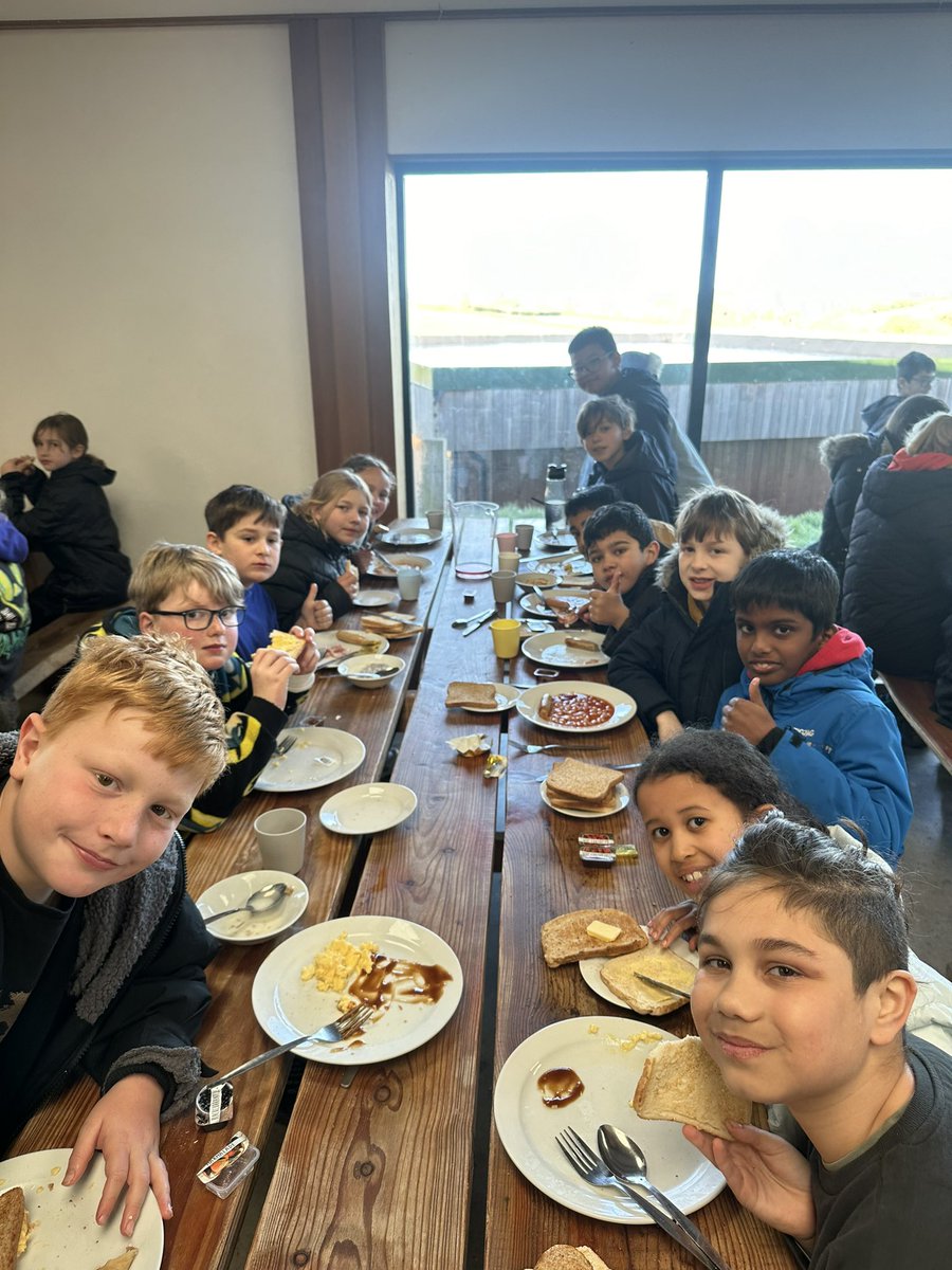 CFPSchool's tweet photo. Year 5 have just finished their breakfast and now all prepared for their fun day  of coasteering and surfing to begin🏄

#CFDevon24 #WEAreLEO🦁 https://t.co/kMrgC5zmCu