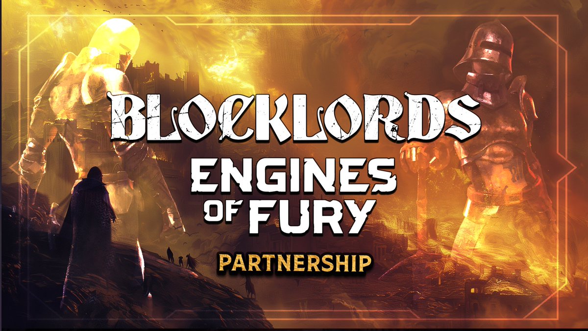 BLOCKLORDS is excited to announce its strategic partnership with @EnginesOfFury, the first F2P top-down extraction shooter in Web3, powered by $FURY & Digital Assets. 📯 Engines of Fury developed by a AAA gaming team from Blizzard, Activision, Ubisoft, & Unity, and backed by