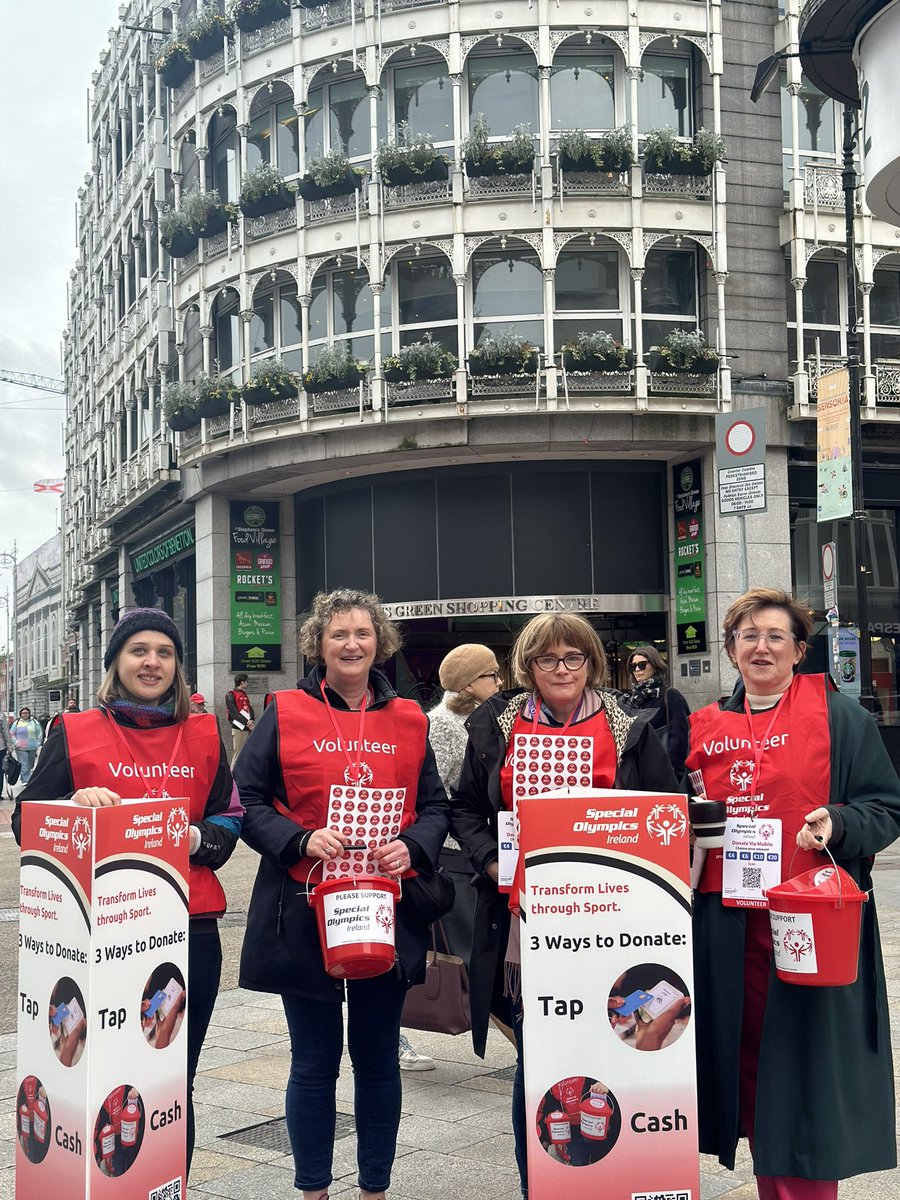 noca_irl's tweet photo. 🌟 Join us on Grafton Street in Dublin until 12pm today as the NOCA team fundraises for Special Olympics Ireland! 🌟

Special Olympics transforms lives through sport, and today, you can help too! 🏅

📍 Stop by, meet the team, and show your support. Donations can be made via cash or card by scanning the QR code. Let's make a big impact together! #SupportSpecialOlympics #TeamIreland #CollectionDay24
