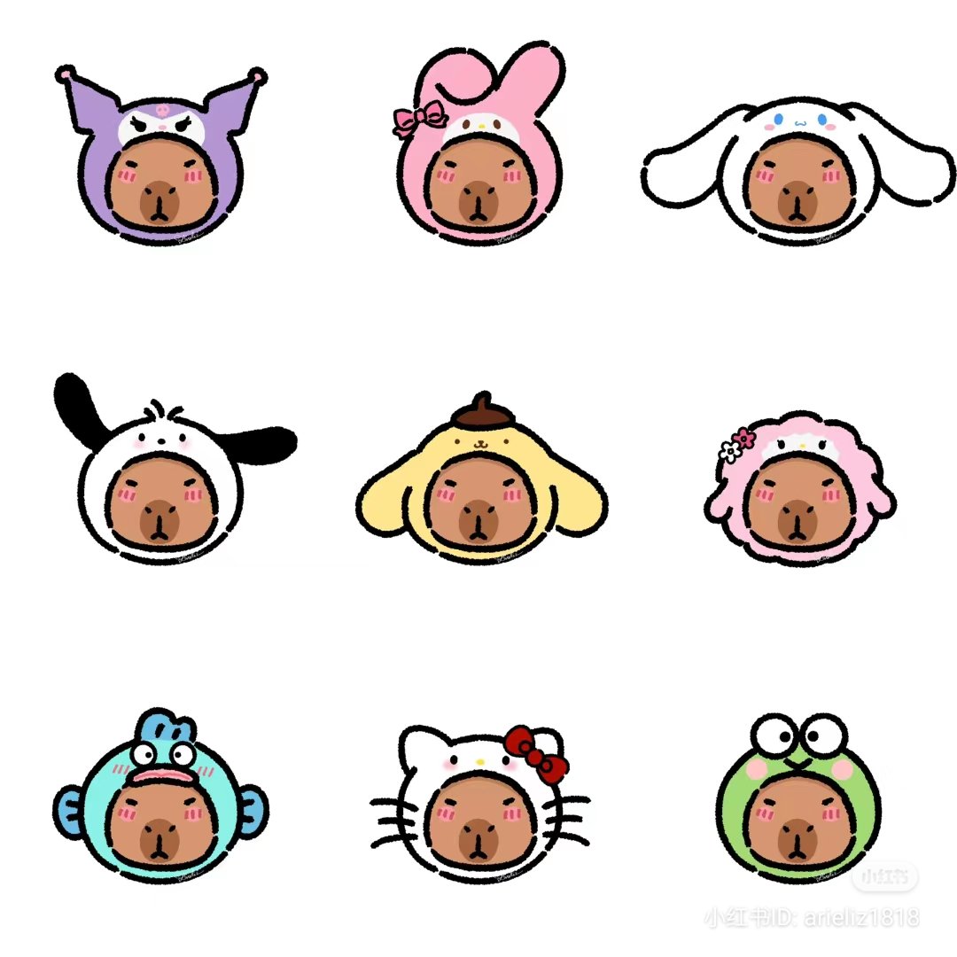 capybara x sanrio