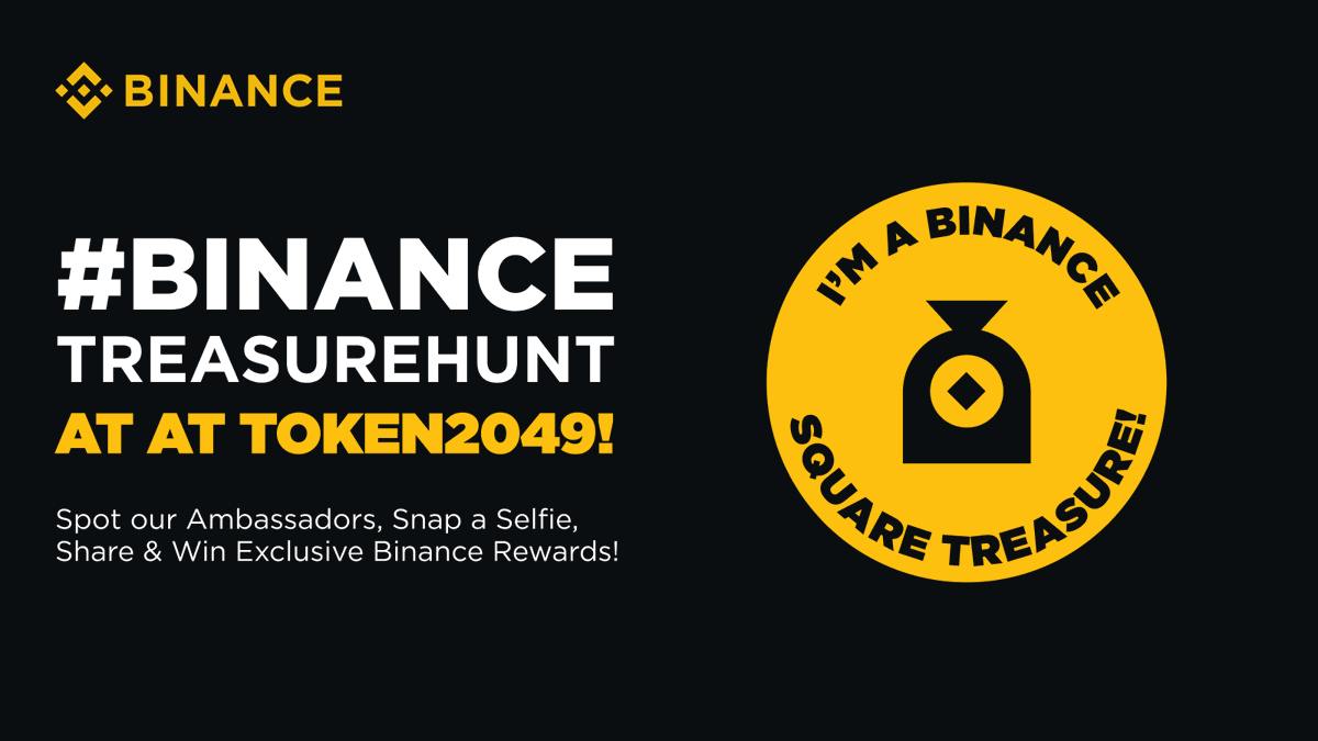 Join us at #Token2049 for the Binance Square Treasure Hunt! Network with fellow crypto enthusiasts and stand a chance to win exclusive prizes. Know more 👉🏻 ow.ly/yhLP50RiNjC