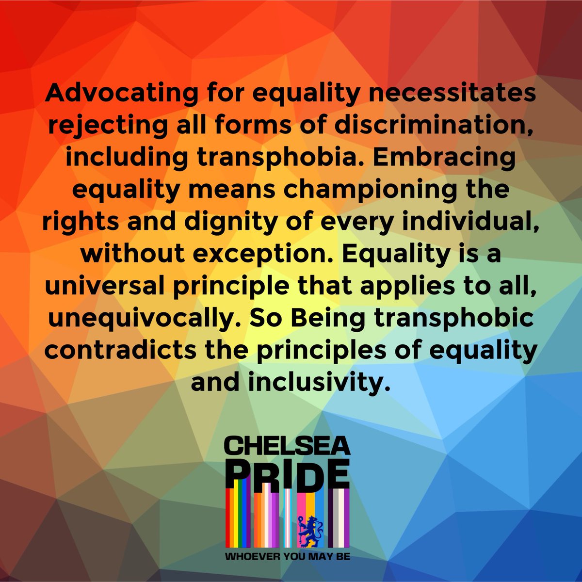 It is extremely disappointing to see a former player sharing transphobic posts, yet advocate for equality. 

#NoToHate.