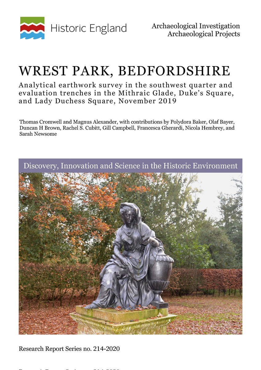 Recent survey and evaluation work at Wrest Park has improved our understanding of the southwest quarter of the gardens, including the Mithraic Glade, Duke’s Square, and Lady Duchess Square.  Read the report here: historicengland.org.uk/research/resul…