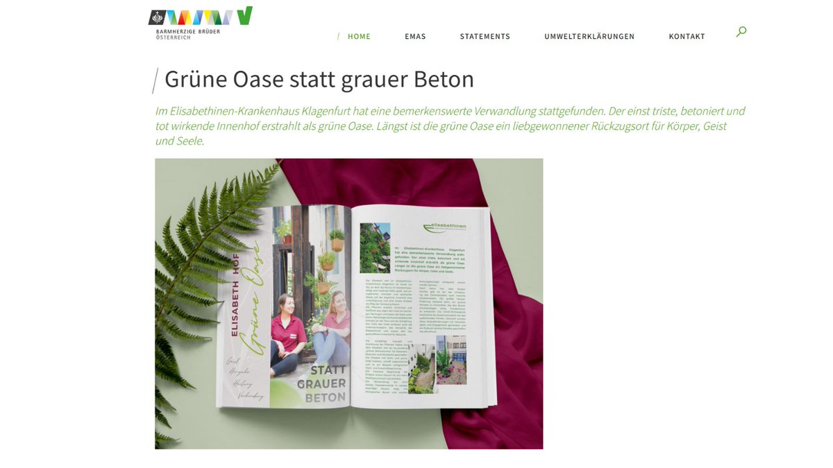 malukGmbH's tweet photo. 🌳🌺Es ist uns eine Freude, Teil dieser bemerkenswerten Verwandlung zu sein. Wir durften das Elisabethinen-Krankenhaus mit unserem begrünten Raucherunterstand beliefern. Artikel👉 https://t.co/Q8mJyy5Rnz

#kankenhaus  #klagenfurt #bestideaever #nachhaltig #greencity #maluk #team https://t.co/1M8Dj0Gsz2