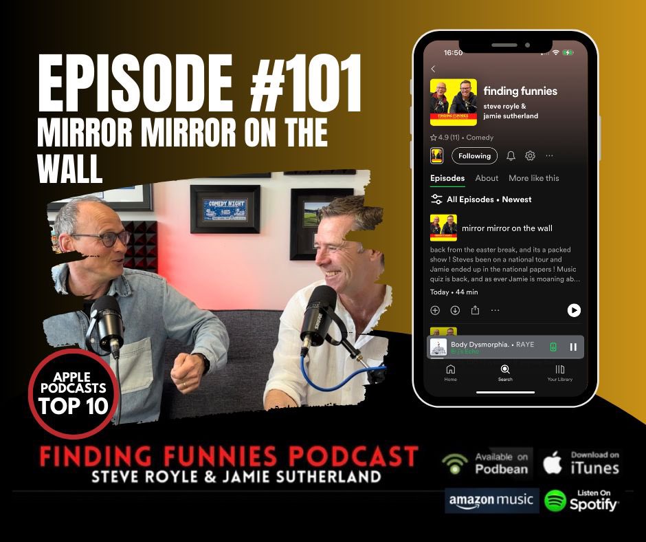 New @findingfunnies1 podcast out now! Listen to our Apple Top 10 show here: podfollow.com/1608060599