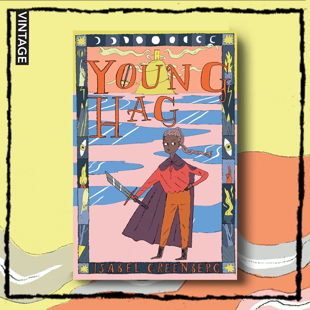 It's questing time! YOUNG HAG is out today 🪄 Don't miss out on Isabel Greenberg's magical tale about the weird and witty women in Arthurian legend. @vintagebooks @sethasfishman @TheGernertCo