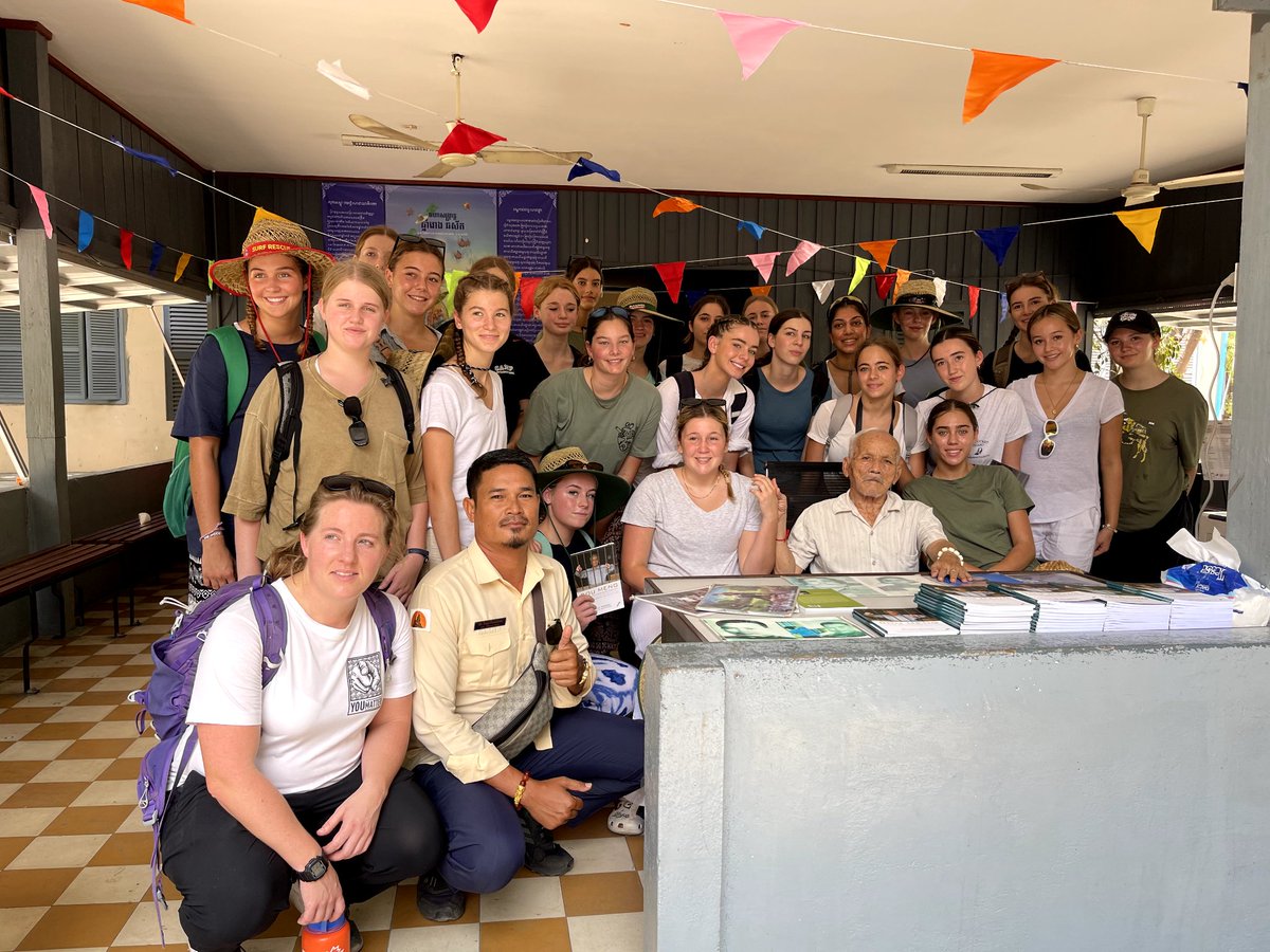 CampCambodia's tweet photo. Australian students visit Cambodia during new year time. Have great fun with local people on Phnom Penh street and sight seeings. Also explore Khmer rough genicide museum to understand the recent history.
#Campseffect #Dosomethingamazing 
@CampsInt @campsintaus https://t.co/oLXmohjFZs