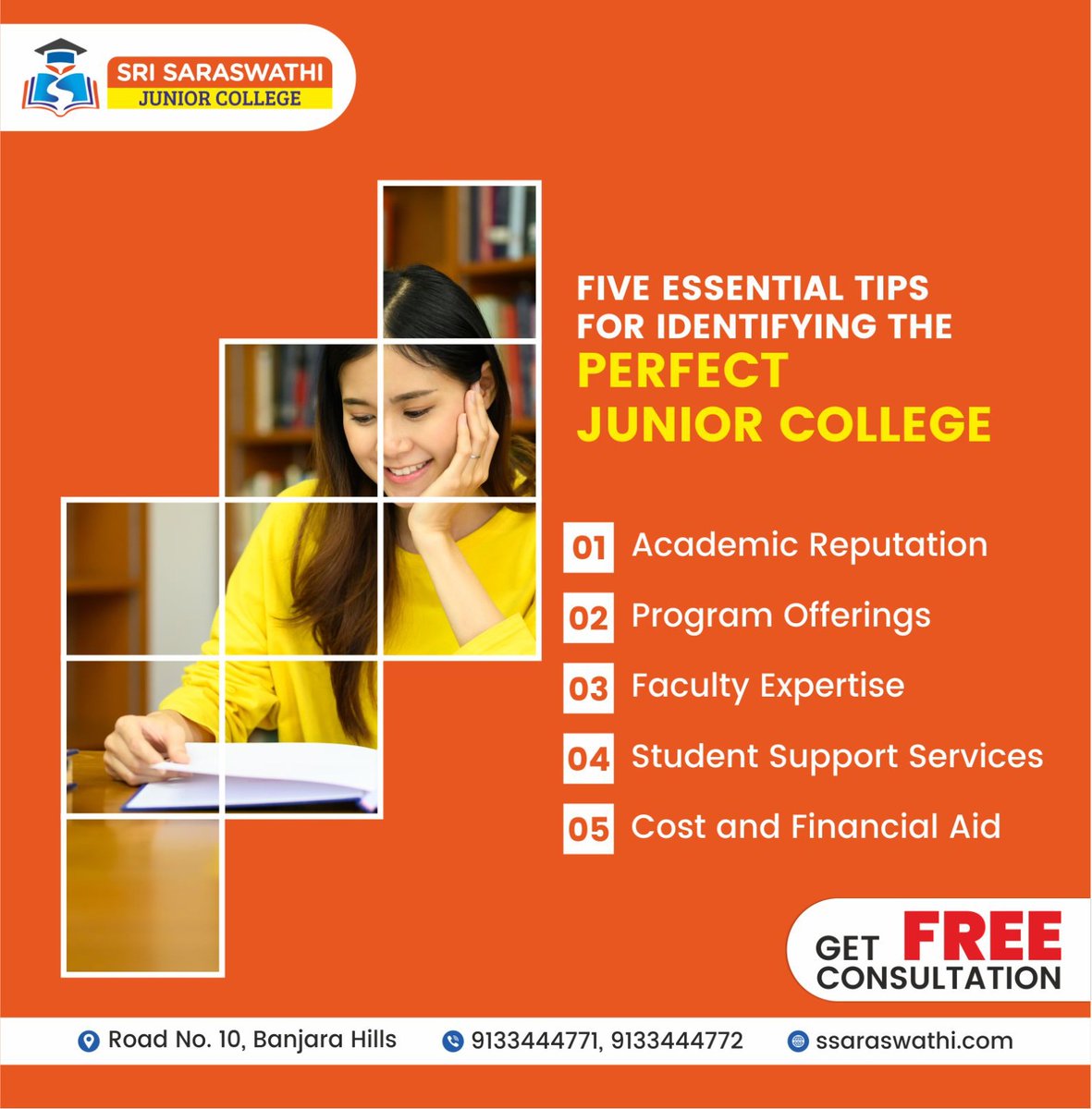 The best junior college in Banjarahills
; Opens a new tab
At Sri Saraswathi Junior College, we have a team of highly qualified and experienced faculty members who are dedicated to provide our students with the best possible education.