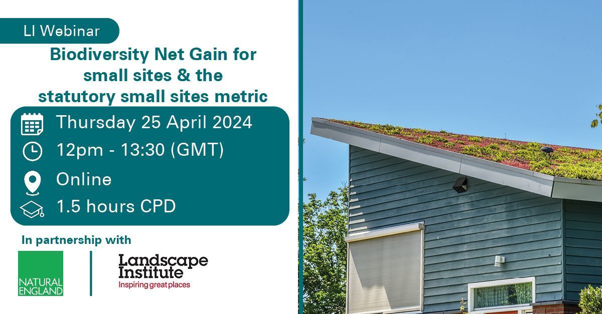 Presented by Michael Brightman, from Natural England, this session explores Biodiversity Net Gain in the context of small sites and how to complete the Statutory Small Sites Metric (SSM) and Habitat Management and Monitoring Plan (HMMP). Register >> buff.ly/3xEpAUX
