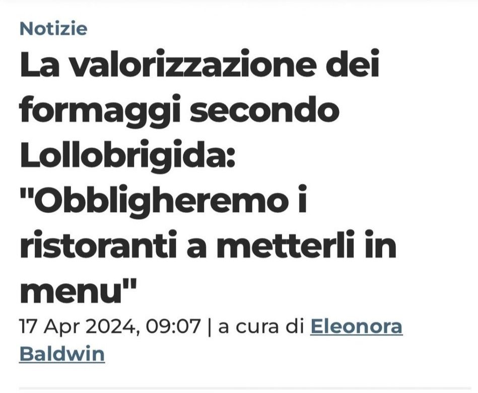 Sui Frecciarossa farà mettere la mozzarella in carrozza. #Lollobrigida