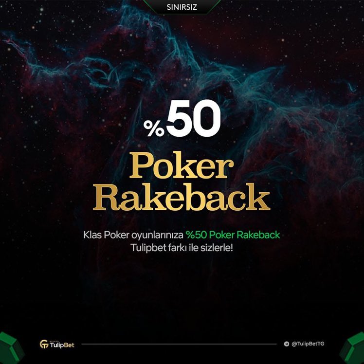 🌟 Hey poker tutkunları! 🃏 Tulipbet'te Klas Poker oyunlarında %50 Poker Rakeback ile Rakelerinizi geri alın! 🤑 ✨ Detaylar için hemen Tulipbet'i ziyaret edin ve kazancınıza kazanç katın! ✅ KAZANMANIN ADRESİ TULİPBET: ws.tc/tulipbet