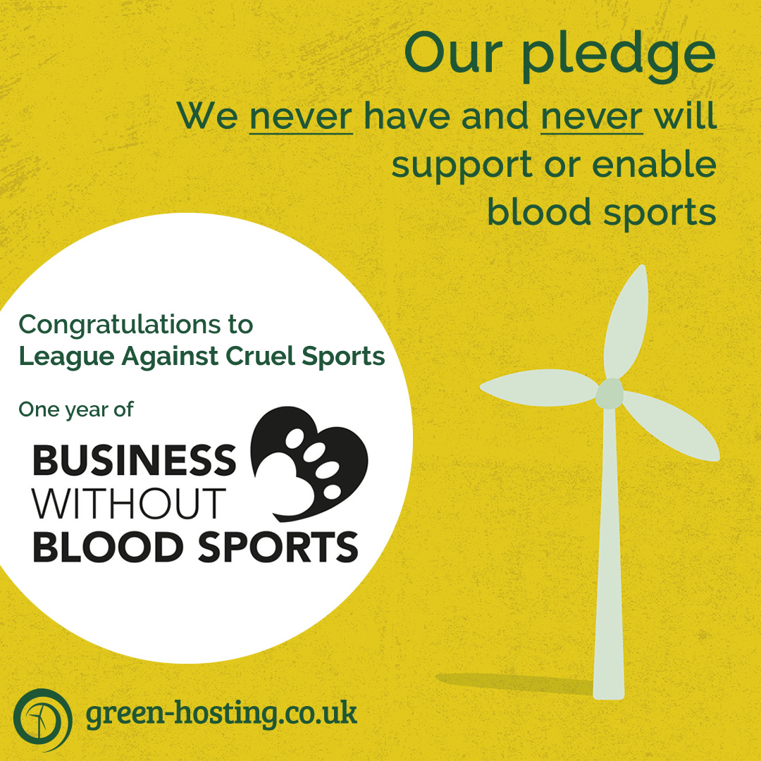 make_hay's tweet photo. A huge congratulations to @LeagueACS  on the first anniversary of their Business Without Bloodsports campaign. We pledge that we will not support or promote bloodsports of any kind. This has always been a part of our business and you pledge too https://t.co/kN6bhpbq7S https://t.co/1KCdFgOY7W