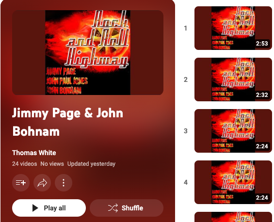 Jimmy Page & John Bonham - YouTube youtube.com/playlist?list=… #NickyHopkins